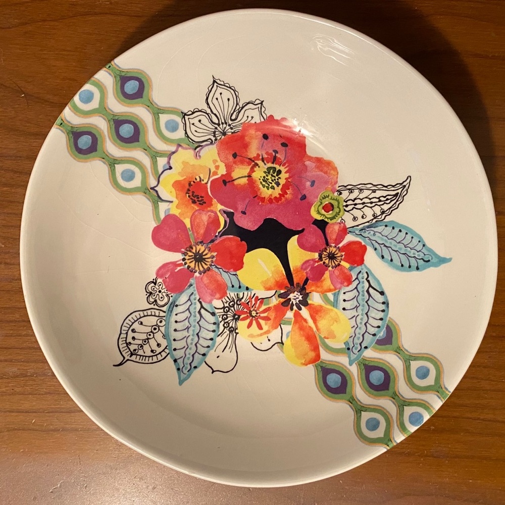 Anthropologie Small Floral Plate